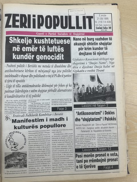 Zëri i Popullit 1995-09-21